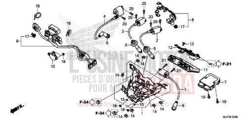 SUB HARNESS/IGNITION COIL CRF1000AG de 2016
